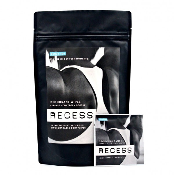 Recess Aluminum-Free Deodorant Wipes