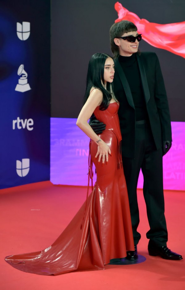Nicki Nicole and Peso Pluma at 24th Annual Latin GRAMMY Awards - Arrivals Nicki Nicole and Peso Pluma at 24th Annual Latin GRAMMY Awards - Arrivals