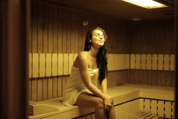 woman - sauna