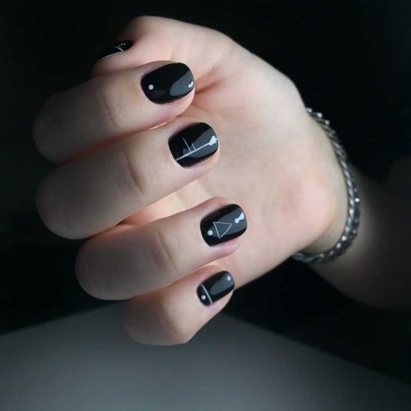 black nails black nails