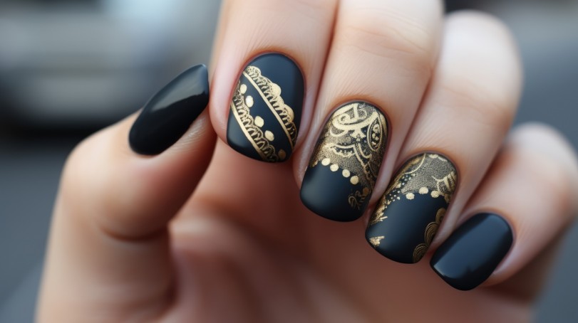 black nails 6 black nails 6
