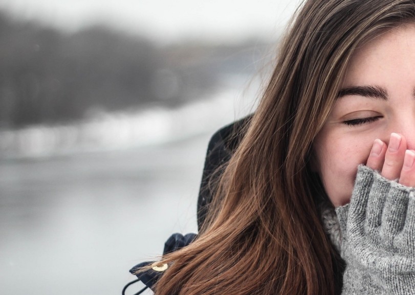 girl laughing