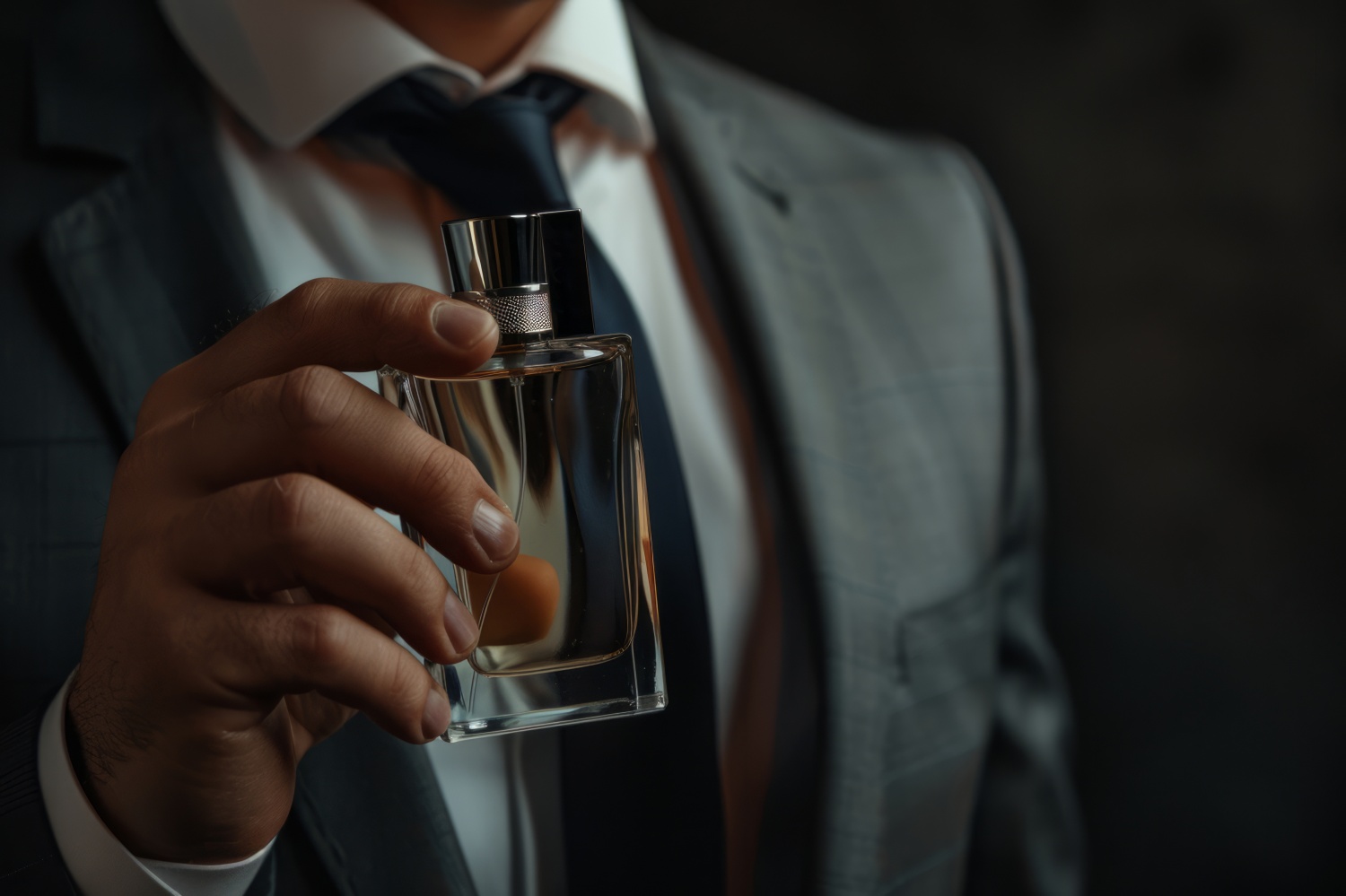 man's cologne, fragrance, man in suit