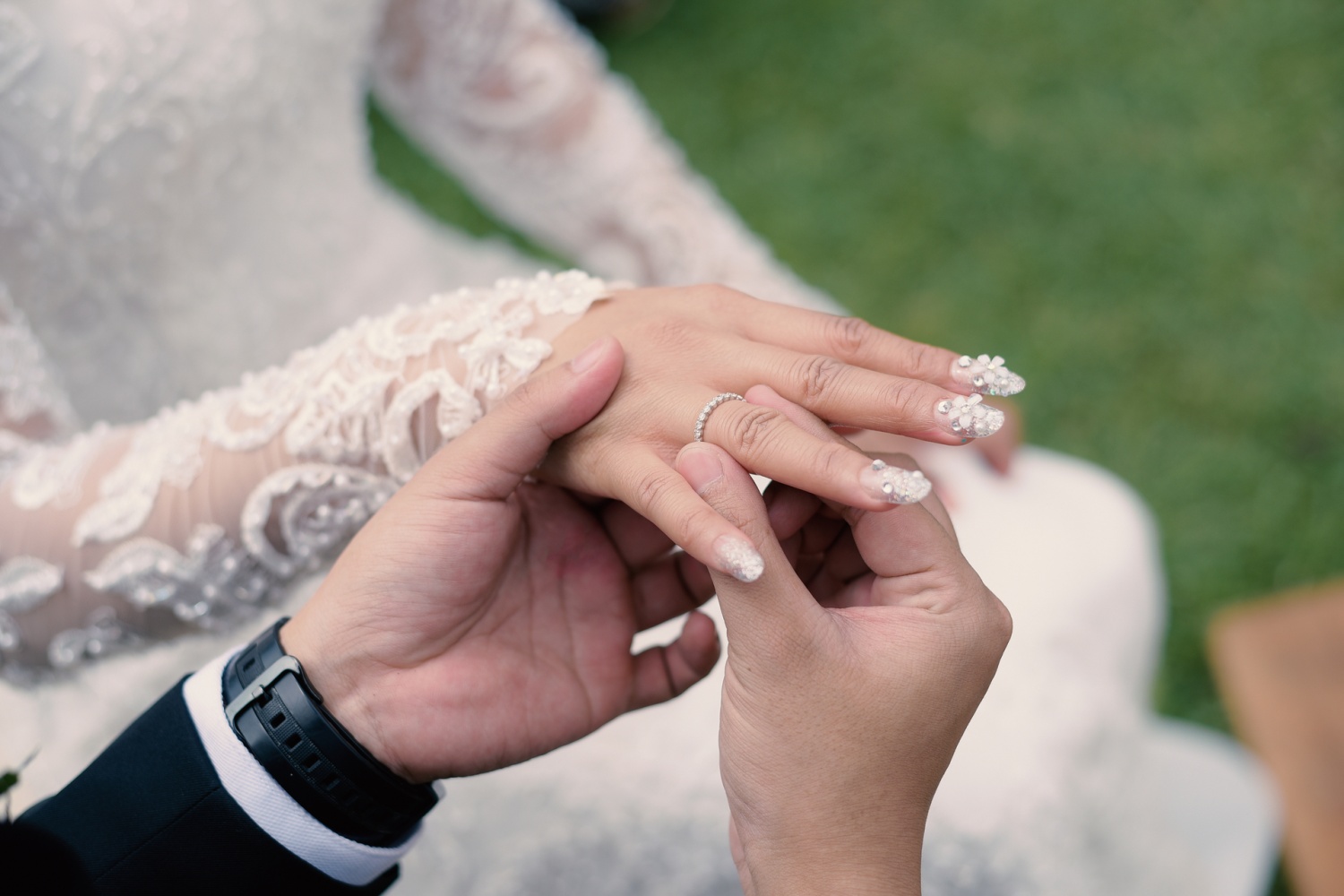 Wedding Day Nail Ideas for Brides