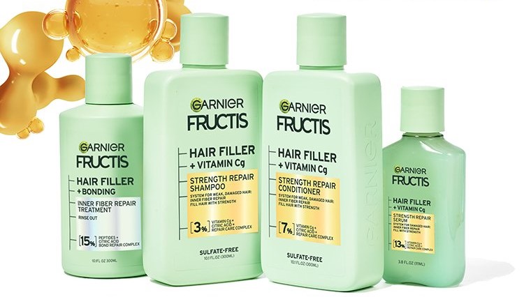 Garnier Launches Fructis Hair Filler Line for Stronger, Healthier Hair