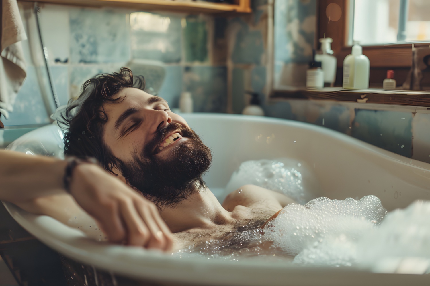 Men's Bath Choices for Dry Skin