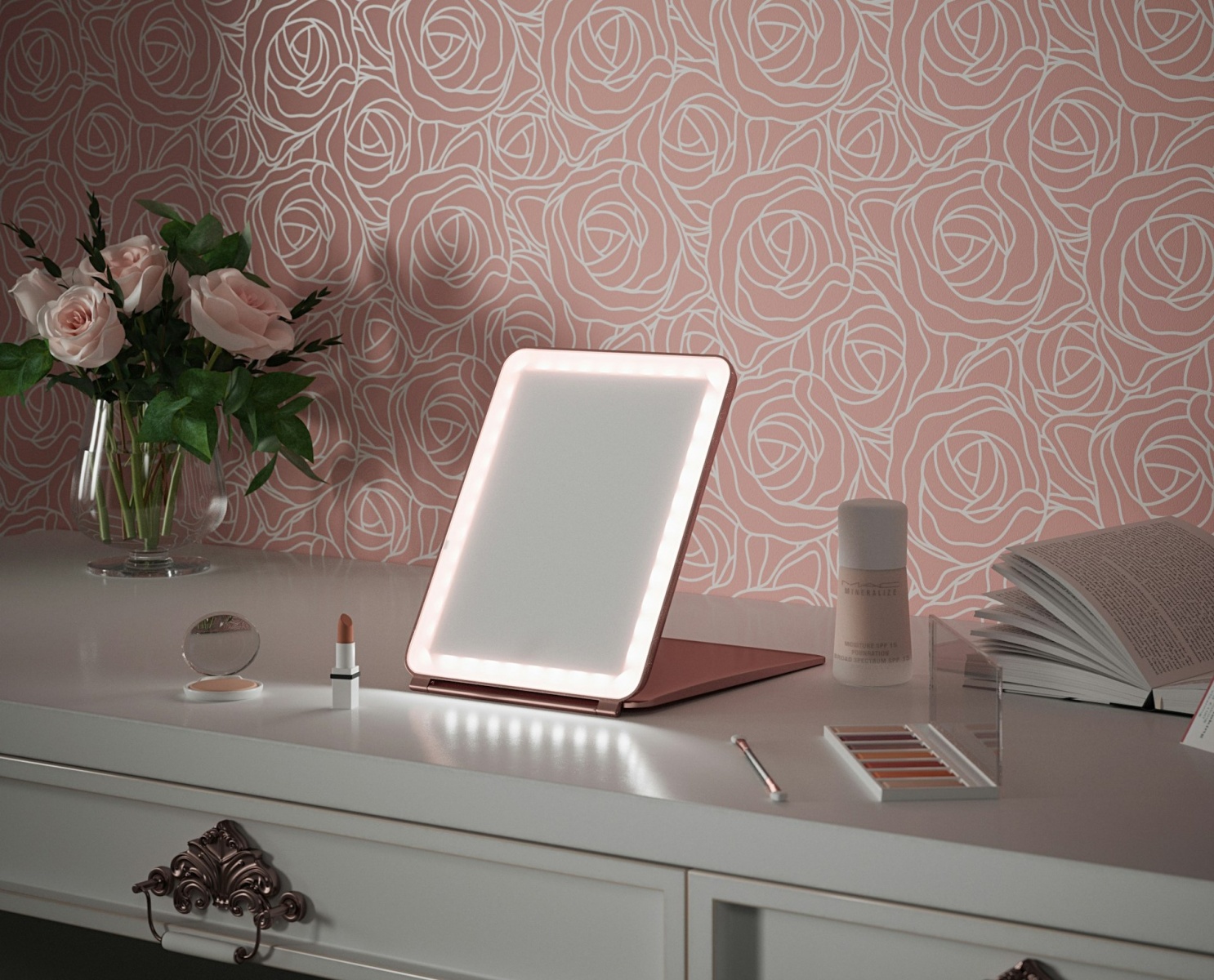 Mini Lighted Mirrors for Your Vanity Table