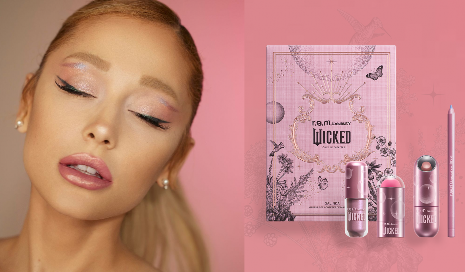 Recreate Ariana Grande&#039;s &#039;Glinda&#039;-Inspired Lips Using REM Beauty x Wicked Makeup Set