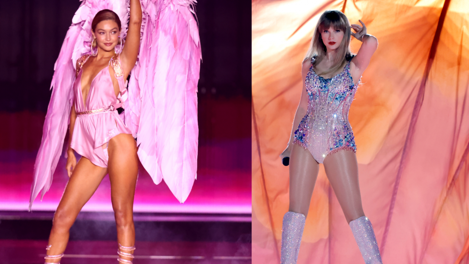 Gigi Hadid Returns to Victoria's Secret Fashion Show With Iconic Move She Learned from Taylor Swift 