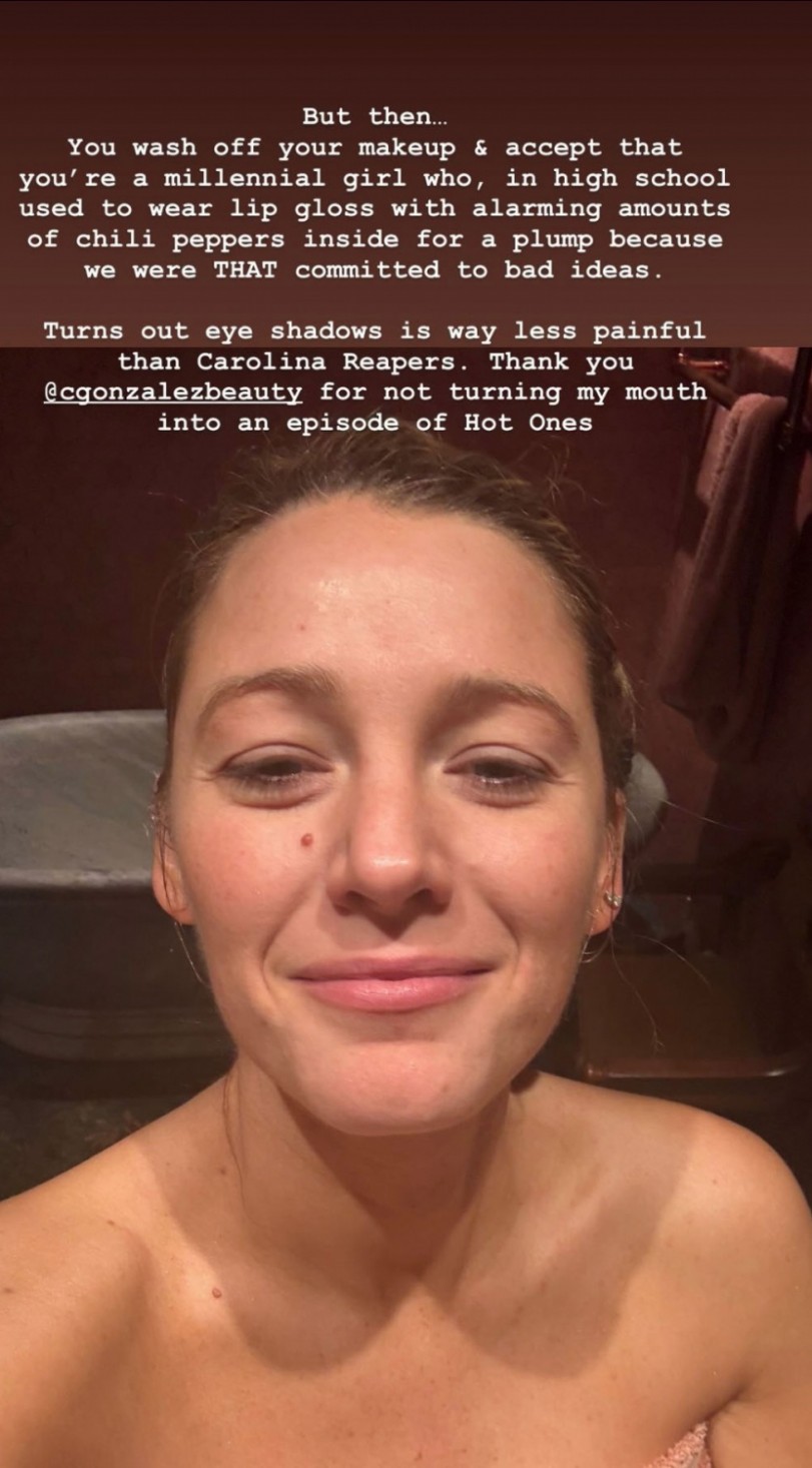Blake Lively Shares 3 Hacks to Achieve Plump Lips — But Tags #2 as 'Bad Idea'